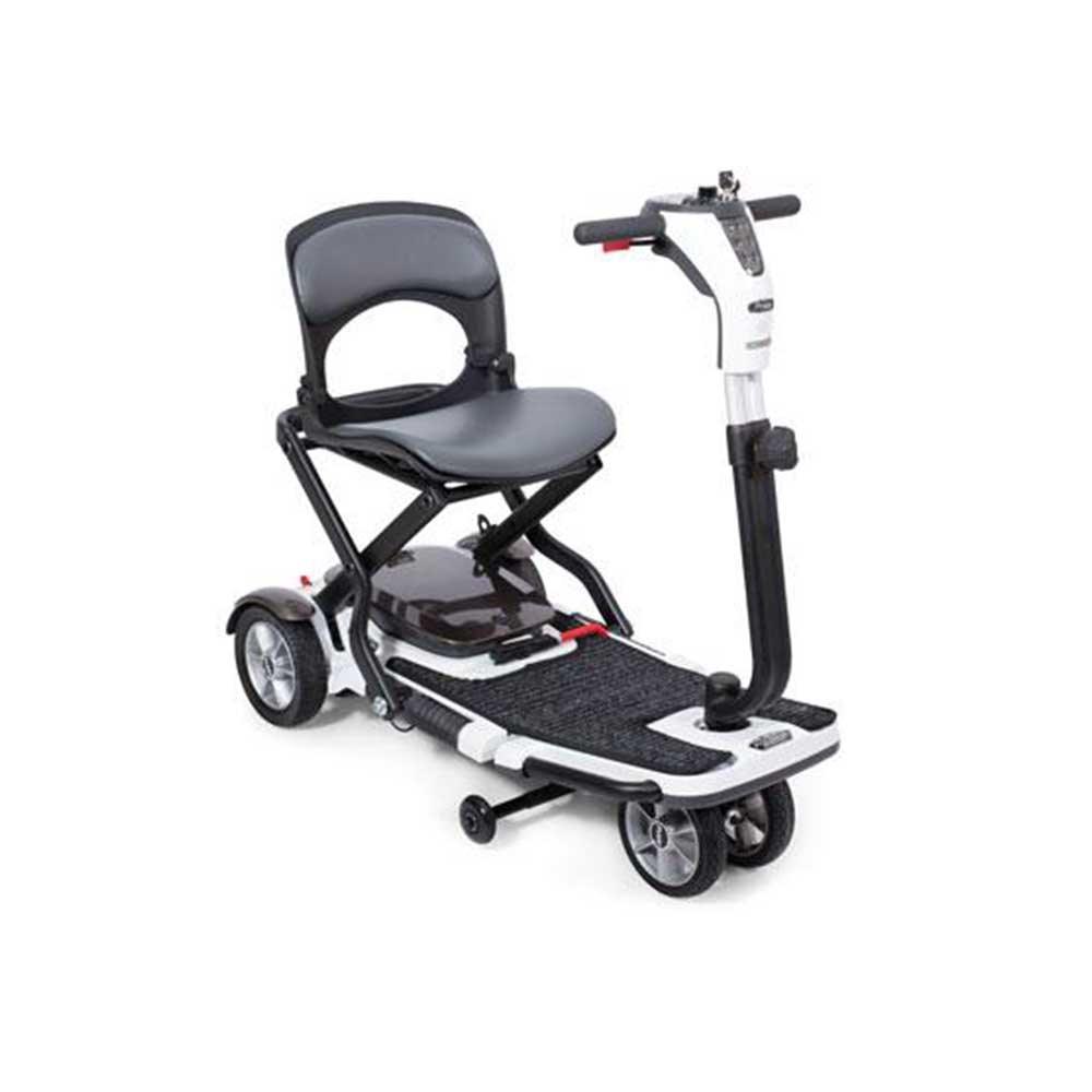 Pride folding scooter in white color