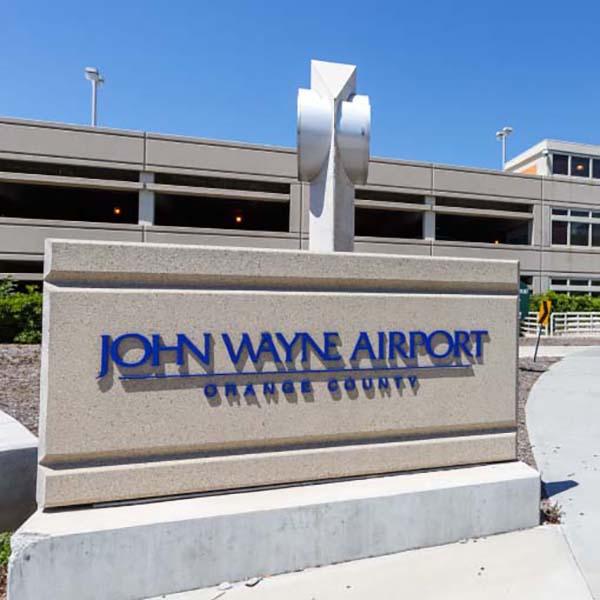 John wayne airport (SNA) sign