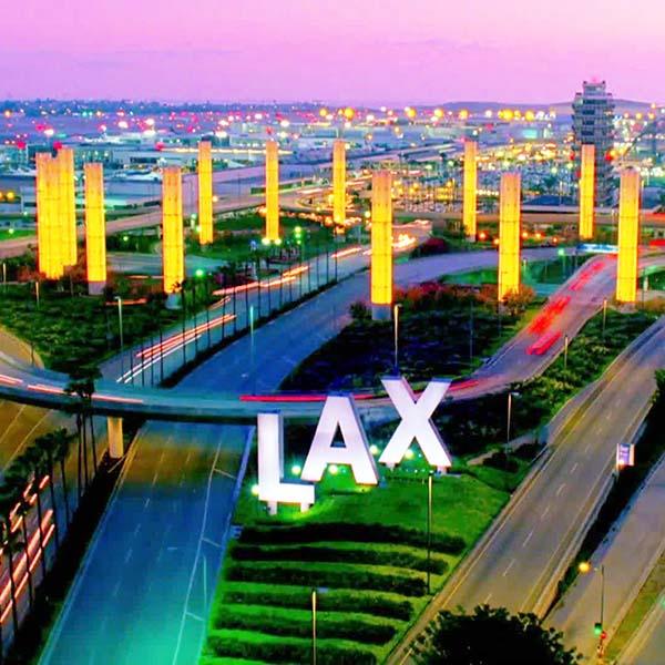Los Angeles Airport (LAX) light poles